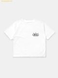  Áo Croptop Bad Blood Mystic 1/2 Print T-Shirt Slim Fit - White w-tee25-028 - Màu Trắng 
