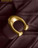  Túi Đeo Vai Coach Times Squareo Tabby Shoulder Bag With Quilting Đỏ rượu vang CW628B4 Size 17 