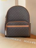  Balo Michael Kors Bex Medium Signature Logo Backpack - Nâu Logo 