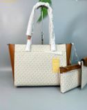  Túi Tote Michael Kors MK Logo Tote Bag New Arrivals Màu Trắng Logo 
