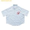 Áo Sơ Mi Bad Blood Classic Logo Short Sleeve Shirt Blue W-Sht24-014