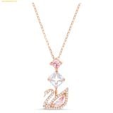  Dây Đeo Cổ, Dây Chuyền Swarovski Dazzling Swan pendant Swan, Pink, Rose gold-tone plated 5473024 