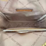  Túi Đeo Chéo Michael Kors MK Jet Set Travel Medium Logo Crossbody Bag Màu Nâu 
