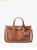 Túi Xách Michael Kors MK Carson Small Crocodile Embossed Satchel - Nâu