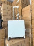  Vali Adidas Limited Edition Adidas ABS Hard Case Light Luggage Bag Travel Size 20 Xách Tay Cabin Màu Trắng 