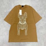  Áo Phông Lifework Biglogo Màu Nâu Hồng In Chó (SKU: Lw225Ts99) 