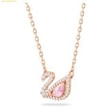  Dây Đeo Cổ, Dây Chuyền Swarovski Dazzling Swan necklace Swan, Pink, Rose gold-tone plated 5469989 