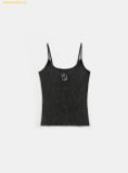 Áo Hai Dây Bad Blood Rusty Denim String Tank Black w-tnk25-010 