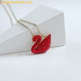  Dây cổ, dây chuyền SWAROVSKI Iconic Swan Pendant, Red, Gold-Tone Plated 