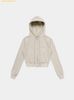 Áo Hoodie Zip Bad Blood Beyond Soft Hood Zip-Up - Cream SKU: w-hde24-006 Trắng Kem