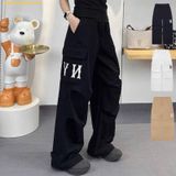  Quần Dài Túi Hộp MLB New York Yankee Màu Đen 