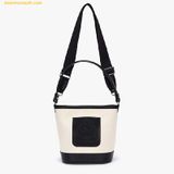  Túi Đeo Chéo Nữ Stretch Angels Weekly Bucket Bag Màu Trắng Viền Đen 