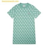 Đầm MLB Monogram One Piece LA Dodgers 3FOPM0123-07MTL - Xanh Mint 
