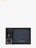  Ví Nam Michael Kors MK Presbyopia Folding Wallet Set (ví + móc khóa) - Màu Xanh Navy 