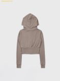  Áo Hoodie Zip Bad Blood Beyond Soft Hood Zip-up Slim Fit - Tobacco w-hde24-036 Màu Nâu 