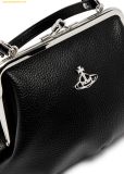  Túi Xách Vivienne Westwood Granny Frame faux leather top handle bag Màu Đen 