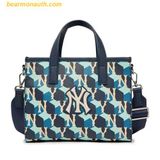  Túi Tote MLB Cube Monogram Small Tote Bag New York Yankees 3AORS022N-50NYD 