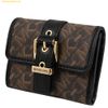 Ví Gập Michael Kors MK Colby Small Empire Signature Logo Tri-Fold Wallet Màu Đen Logo