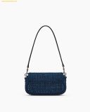  Túi Đeo Vai Marc Jacobs The Crystal Denim Clover Shoulder Bag 