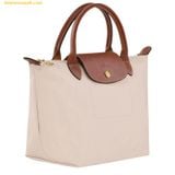  Túi Xách LongChamp Le Pliage Original Size S Handbag Paper - Recycled canvas (Trắng Kem) 