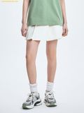  Chân Váy MLB Women's Basic Pleated Cargo Denim Skirt New York Yankees 3FDSB0153-50CRS Màu Trắng 