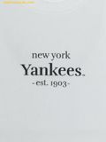  Áo Phông MLB Women's Varsity Logo Comfortable Fit Short Sleeve T-Shirt New York Yankees 3FTSV0253-50BKS Màu Trắng 