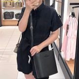  Túi Đeo Chéo Coach Sophie Bucket Bag In Signature Canvas CR154 Màu Đen 
