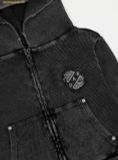  Áo Hoodie Zip Bad Blood Rusty Denim Hoodie Slim Fit Đen w-hde25-00 