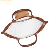  Túi Xách LongChamp Le Pliage Green L Tote Bag Cognac - Recycled Canvas 