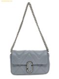  Túi Đeo Vai Marc Jacobs Logo Plaque Quilted Shoulder Bag - MJ-Quilted-Color Xanh Xám (Sold Out) 