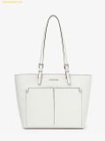  Túi Tote Michael Kors MK Jet Set Medium Tote Bag Màu Trắng 