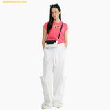  Túi Đeo Vai Find Kapoor Lia Bag 19 Crinkled White Black - SKU TDB19CW 