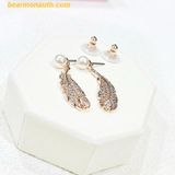  Khuyên tai SWAROVSKI Nice drop earrings 5663487 - Vàng Hồng 