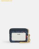  Ví Thẻ Coach Zip Card Case In Signature Canvas With Cherry Print 