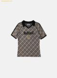  Áo Phông Bad Blood Vintage Club V-Neck Check T-Shirt - Nâu w-tee25-023 