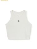  Áo Crop Ba Lỗ MLB Women's Basic Small Logo Golji Crop Top New York Yankees 3FTKB0253-50IVS - Màu Trắng 