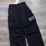  Quần Dài Túi Hộp MLB New York Yankee Màu Đen 