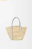  Túi Xách LOEWE Basket bag in palm leaf and calfskin Size M 