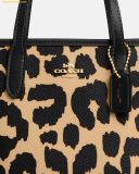  Túi Xách Coach City Mini Tote Bag With Leopard Print CW034 - Da beo 