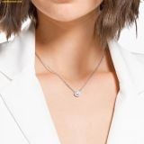  Dây cổ, dây chuyền SWAROVSKI Angelic pendant Round cut, White, Rhodium plated 