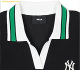  Áo Polo MLB Open Collar Slim Fit NEW YORK YANKEES Black 3FPQB0343-50BKS 