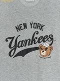  Áo Phông MLB Letter Mega Bear Overfit Short Sleeve T-Shirt New York Yankees 3ATSE0253-50MGS Màu Xám 