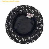  Mũ Bucket MLB Bucket Big Classic Monogram New York Yankees 3AHTM013N-50BKS Màu Đen 