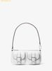 Túi Đeo Vai Michael Kors MK Zoe Small Pebbled Leather Pochette Màu trắng