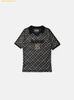 Áo Phông Bad Blood Vintage Club V-Neck Check T-Shirt - Black w-tee25-024