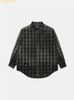 Áo Sơ Mi Bad Blood Vintage Billy Check Shirt Large Fit - Black - SKU: w-tee25-026