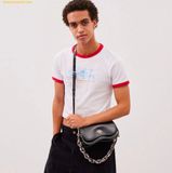  Túi Đeo Vai Coach Wavy Crinkled Patent Coachtopia Black 