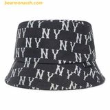  Mũ Bucket MLB Bucket Big Classic Monogram New York Yankees 3AHTM013N-50BKS Màu Đen 