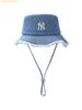 Mũ Bucket MLB Color Denim Safari Bucket Hat New York Yankees 3AHTD025N-50BLL Màu Xanh