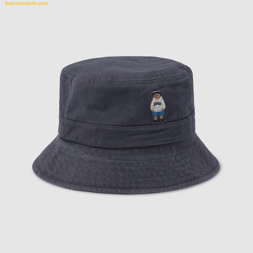  Mũ Bucket WHOAU Steve Washington Bucket Hat WHACE2402A Màu Đen Xám 